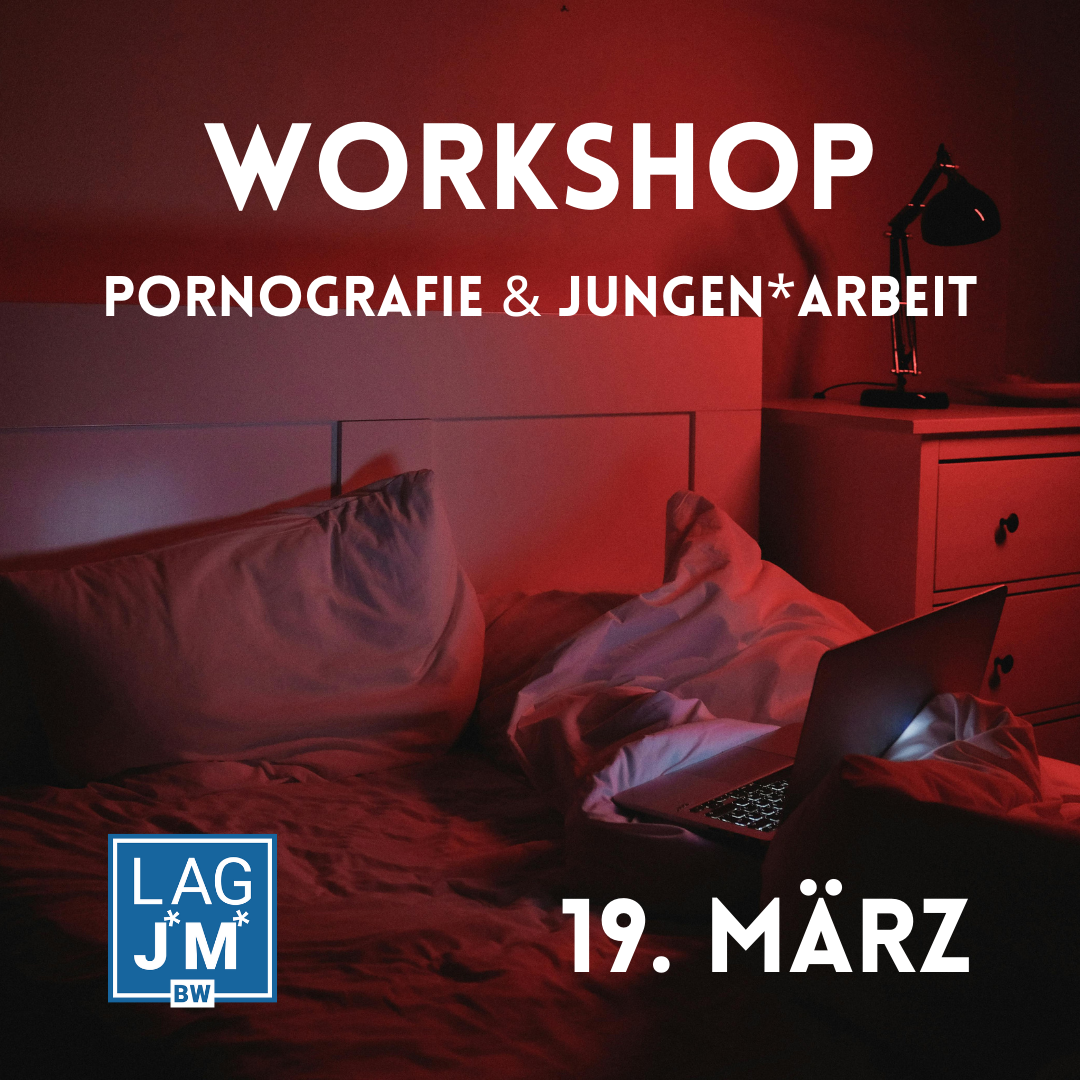 Info-Flyer Workshop Pornografie und Jungenarbeit, 19. März 2025, online