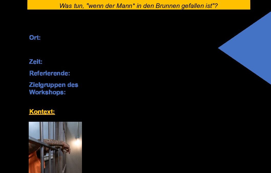 FlyerGefängnisMauernMännlichkeiten