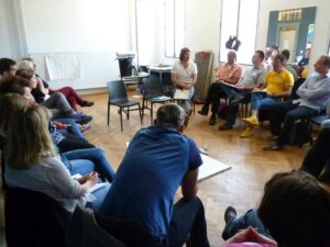 Publikum beim Workshop mit Florian Hahn