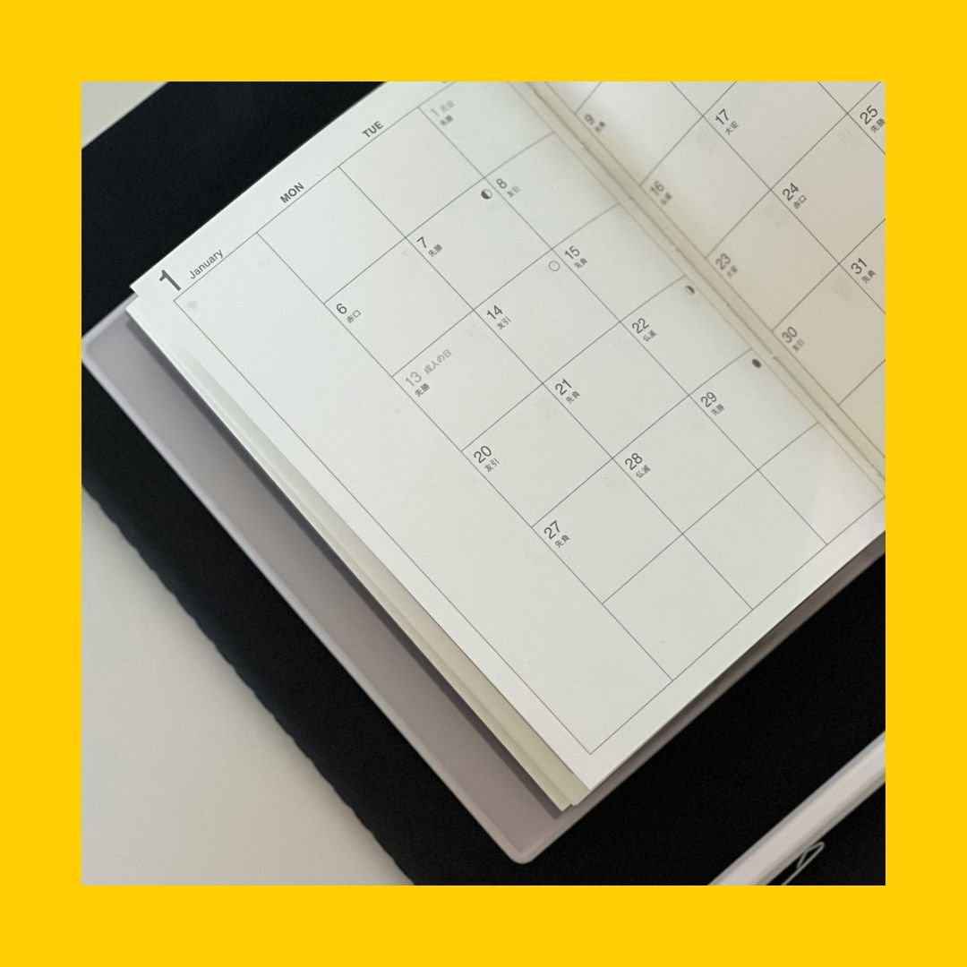 Geöffneter Kalender